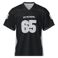 Jersey 65 — Football, Black/Silver