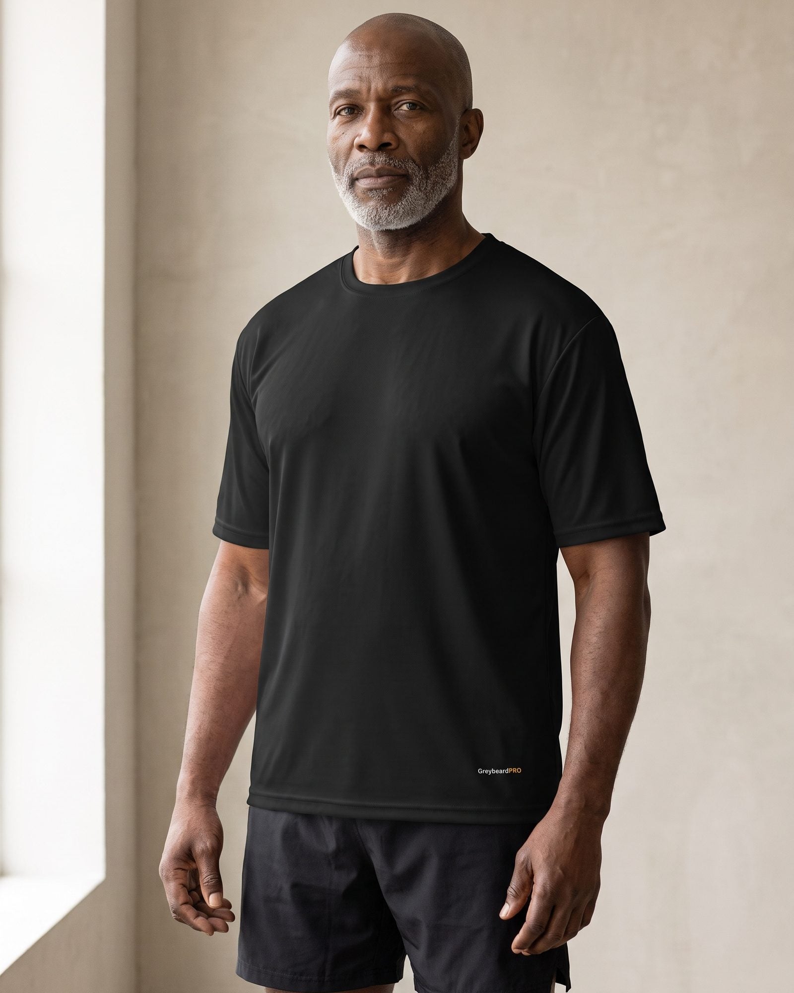 GreybeardPRO Minimal Performance Tee — Hem Wordmark
