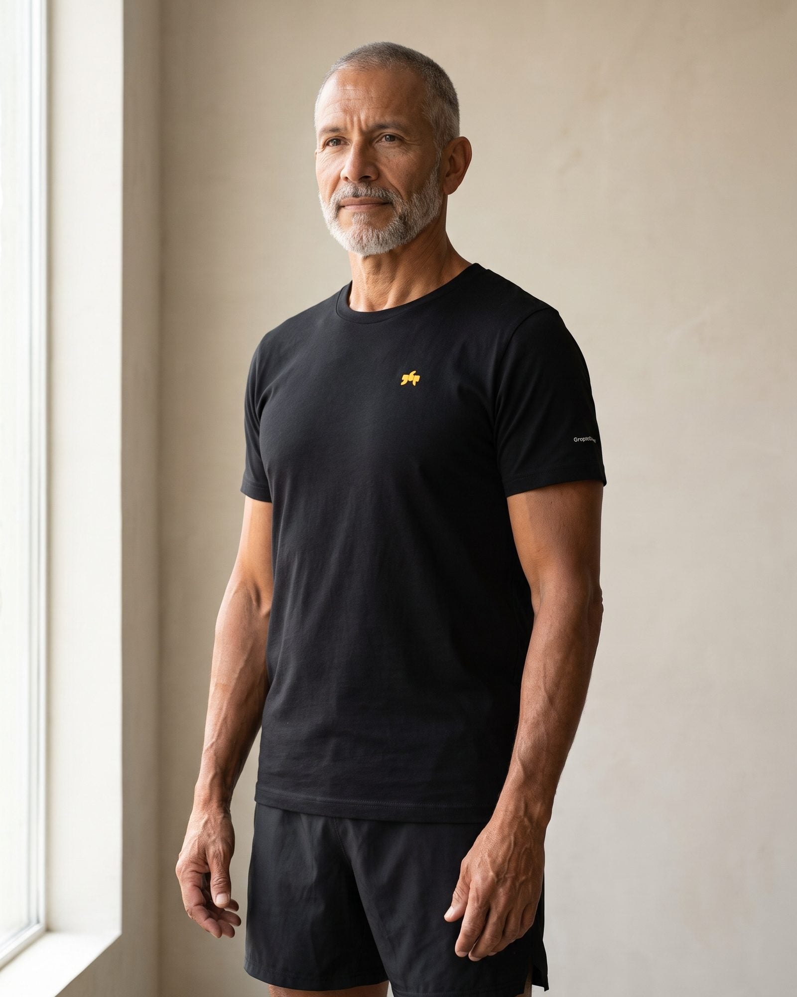 GreybeardPRO REAL ATHLETES. REAL AGES. Tee — Black